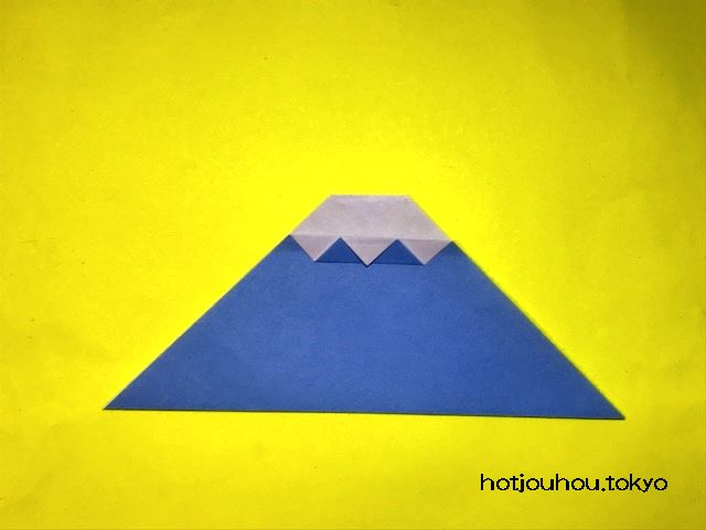 富士山の折り紙 簡単な折り方 平面だから壁飾りやカードにどうぞ ためになる暮らしと芸能情報