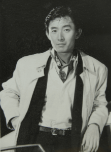 1989年、ドラマ撮影中の石田さん